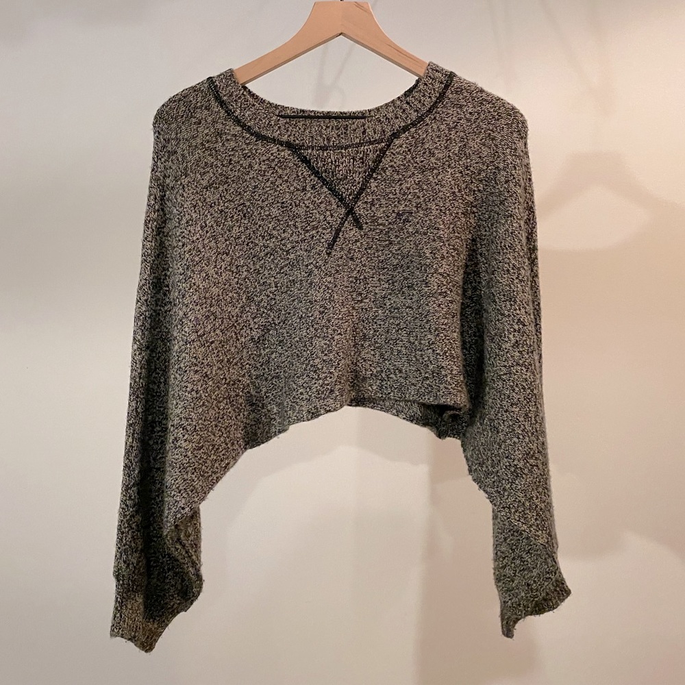 Cashmere & Wool Cropped Sweater by Aiko from Anthropologie